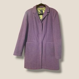 GAP Lavender Purple Wool-Blend Pea Coat